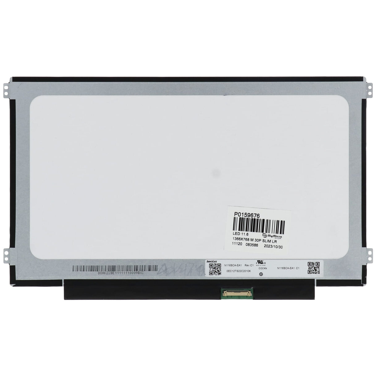 Oem 11.6 inch lcd scherm 1366x768 mat 30pin edp, ips