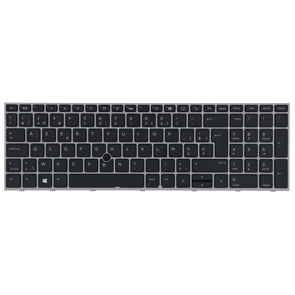 Hp laptop toetsenbord azerty be + trackpoint, backlit