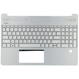 Hp laptop toetsenbord qwerty us + top cover - zilver