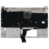 Hp laptop toetsenbord qwerty us + top cover - zilver