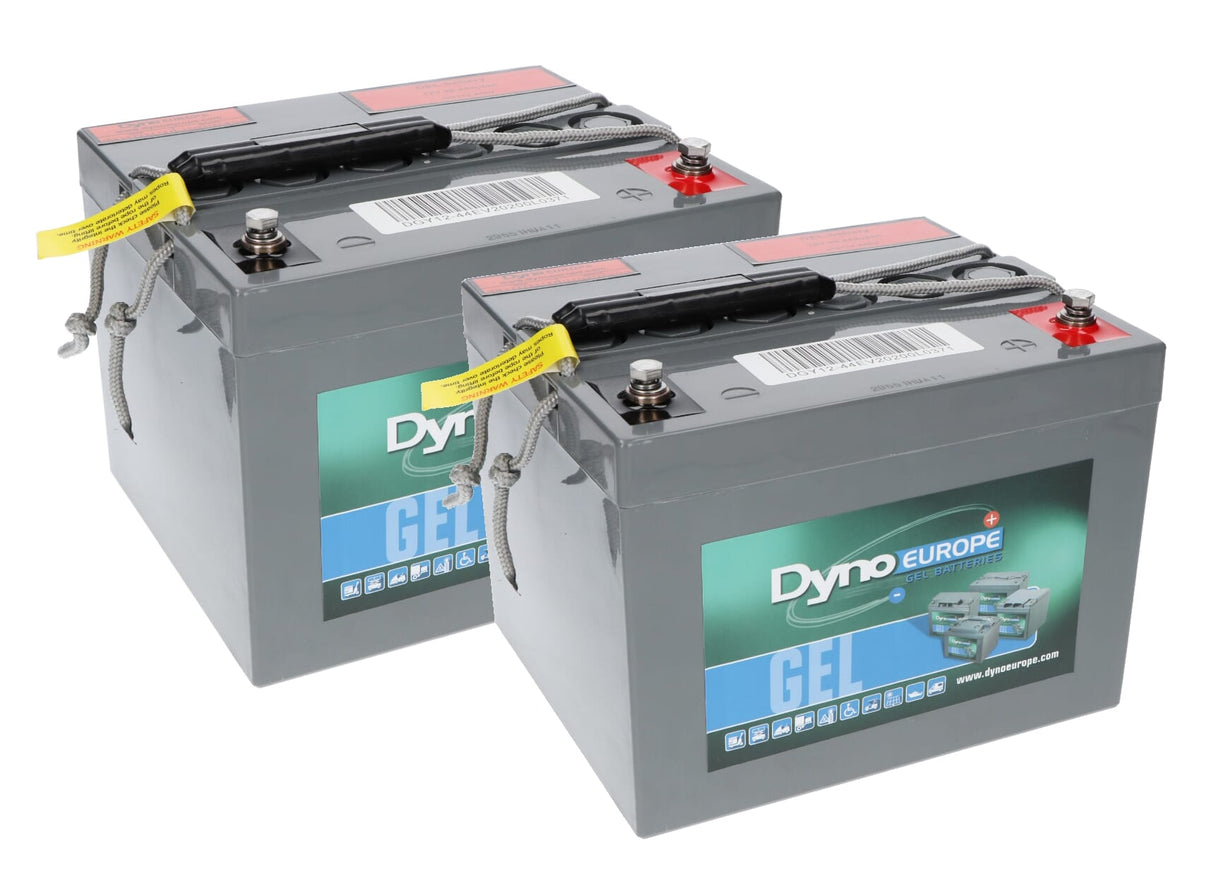 Dyno europe dyno gel accu 12v 44ah vervangingsset (excl. kabels)