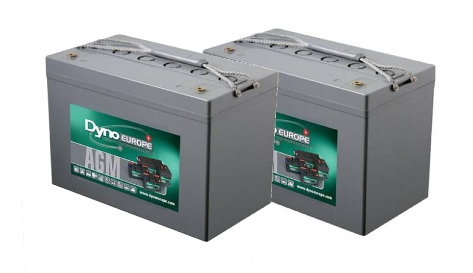 Dyno europe dyno agm accu 12v 99ah vervangingsset (excl. kabels)
