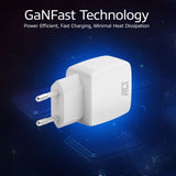 Act usb-c usb-a charger 20w pd pps, quick charge, ganfast