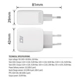Act usb-c usb-a charger 20w pd pps, quick charge, ganfast