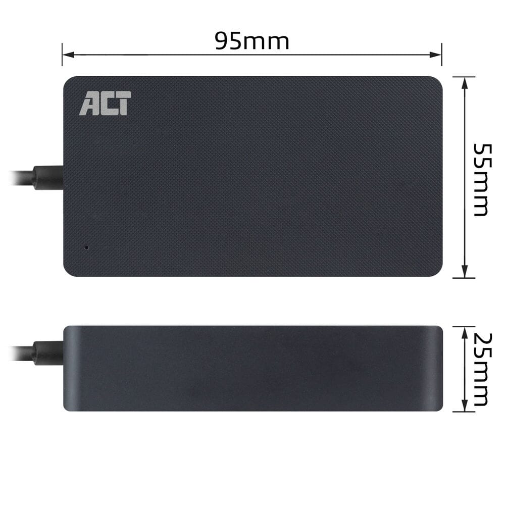 Act usb-c laptoplader met power delivery profielen 65w