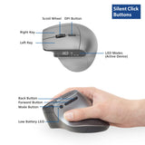 ACT Connectivity Draadloze Ergonomische Muis met Bluetooth en USB-C