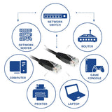 Act zwart 5,0 meter u utp cat6 patchkabel met rj45 zip bag