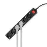 Act stekkerdoos met lichtgevende schakelaar, 6 sockets, 3 m