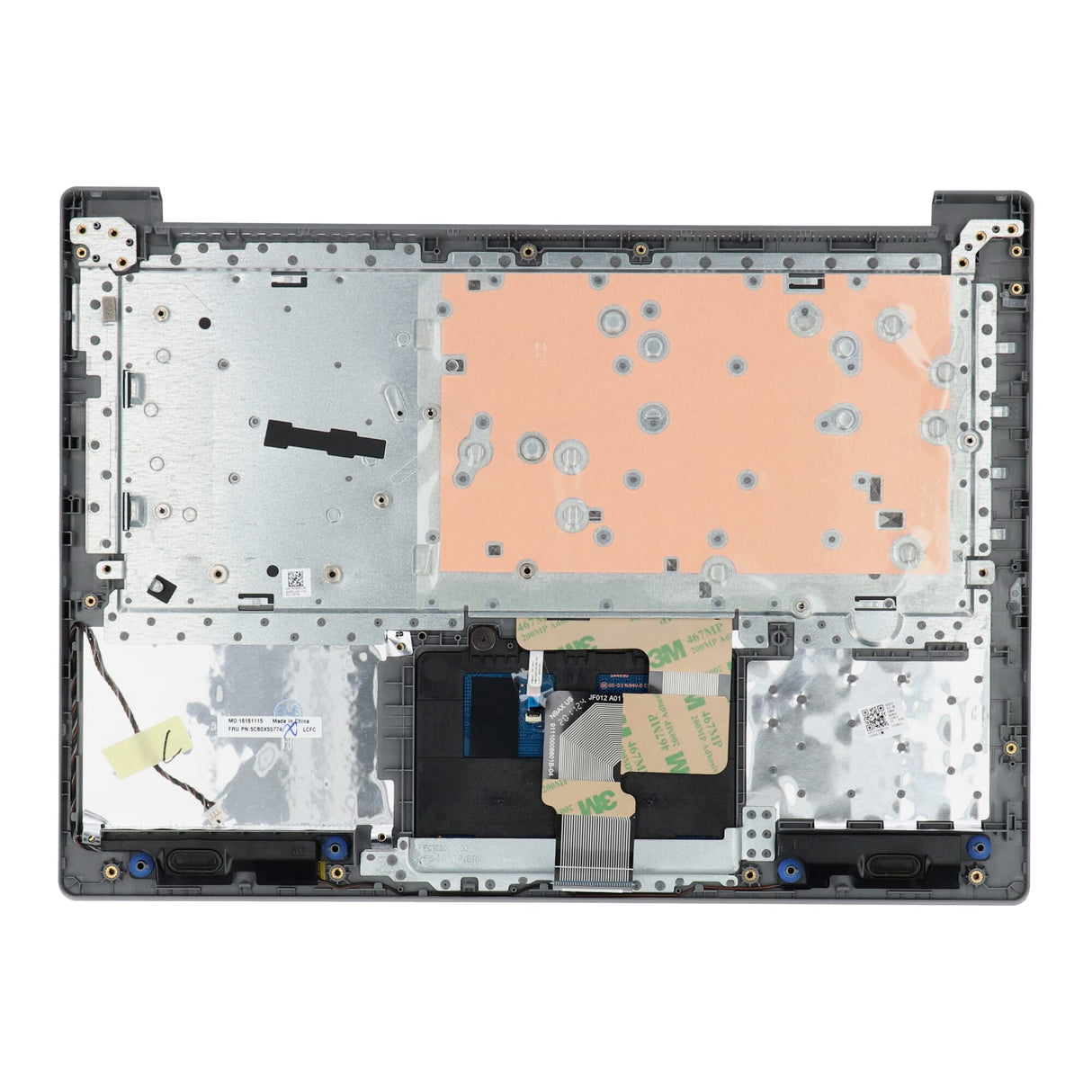 Lenovo laptop toetsenbord qwerty us + top cover - zilver