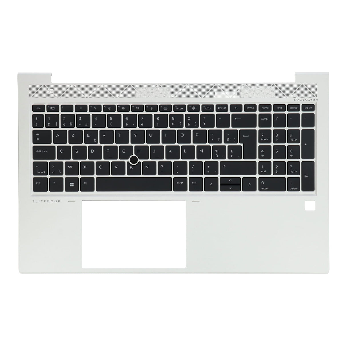 Hp laptop toetsenbord azerty be + top cover, bl - zilver
