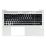 Hp laptop toetsenbord azerty be + top cover, bl - zilver