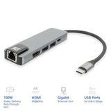 Act usb-c 4k docking station for hdmi monitor, ethernet pd