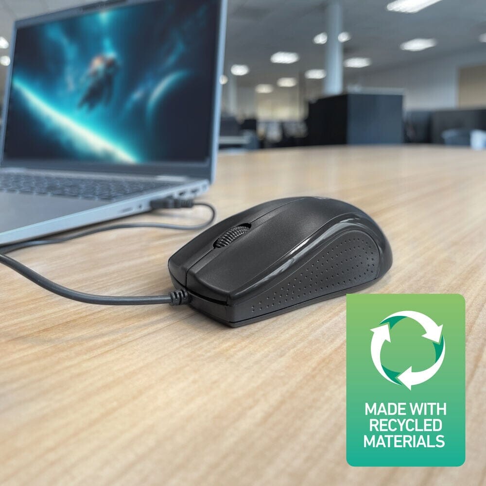 Act wired full-size optical mouse 1000 dpi, silent click