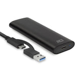 Act usb-c m.2 nvme pcie ssd enclosure, tool-free