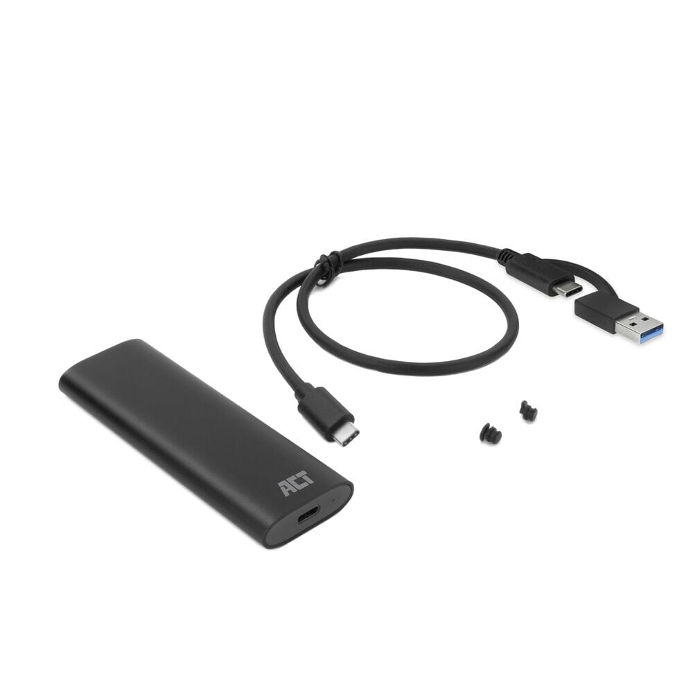 Act usb-c m.2 nvme pcie ssd enclosure, tool-free
