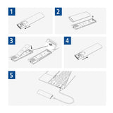 Act usb-c m.2 nvme pcie ssd enclosure, tool-free