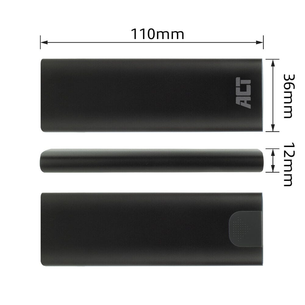 Act usb-c m.2 nvme pcie ssd enclosure, tool-free