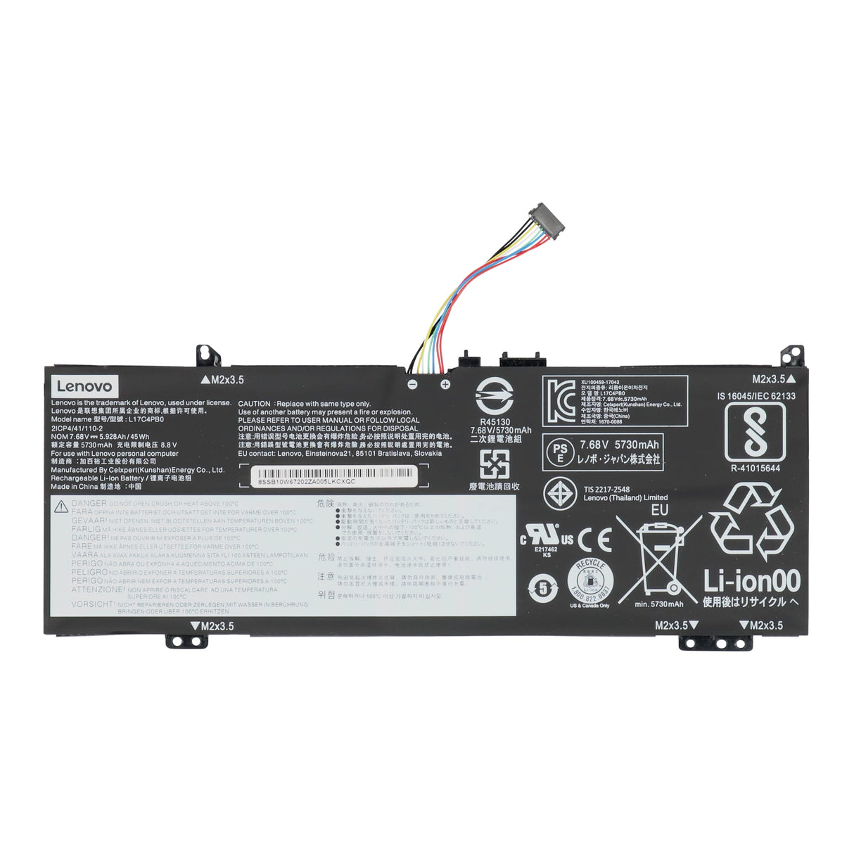 Lenovo laptop accu 5730mah