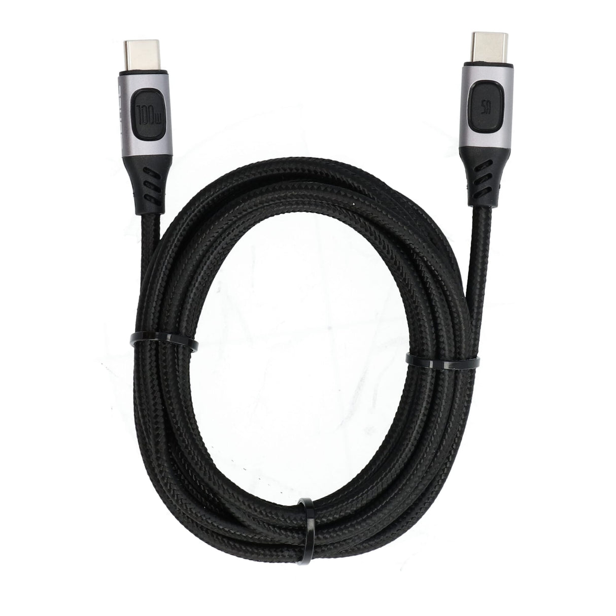 Yanec usb-c naar usb-c laad- en datakabel 2m nylon (100w)