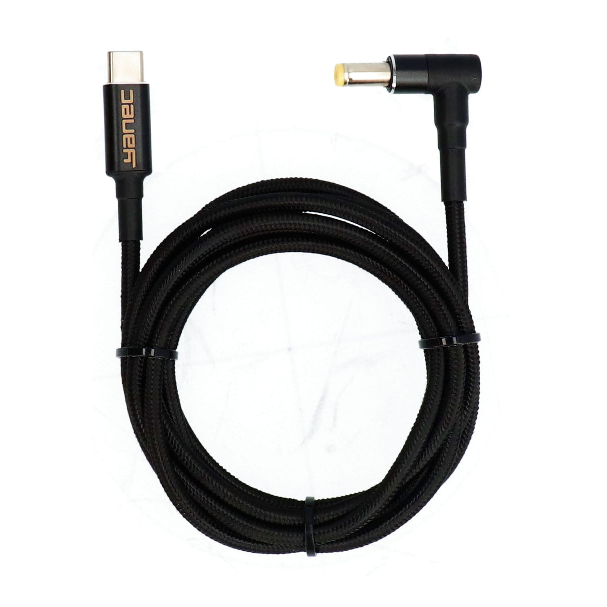 Yanec usb-c naar 5.5 x 1.7 mm laadkabel 1.8m