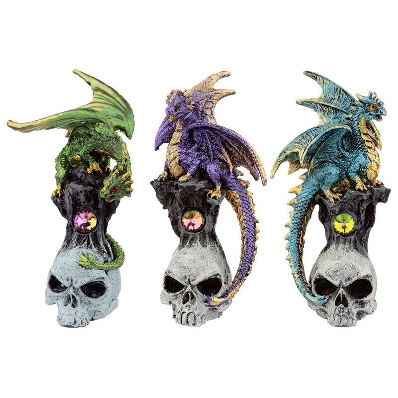 Dark legends edelsteentjes schedel draak