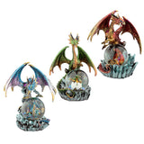 Dark legends kristallen bol draak sneeuwbol