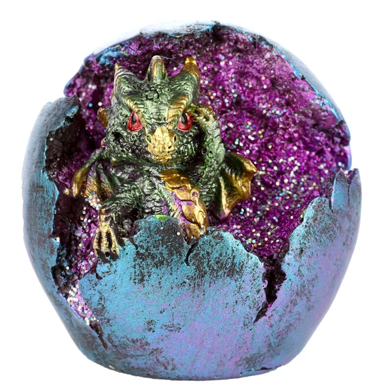 Baby draak led geode uitkomend drakenei