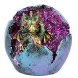 Baby draak led geode uitkomend drakenei