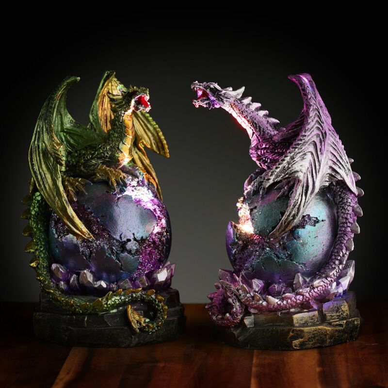 Dark legends led geode plint drakenei