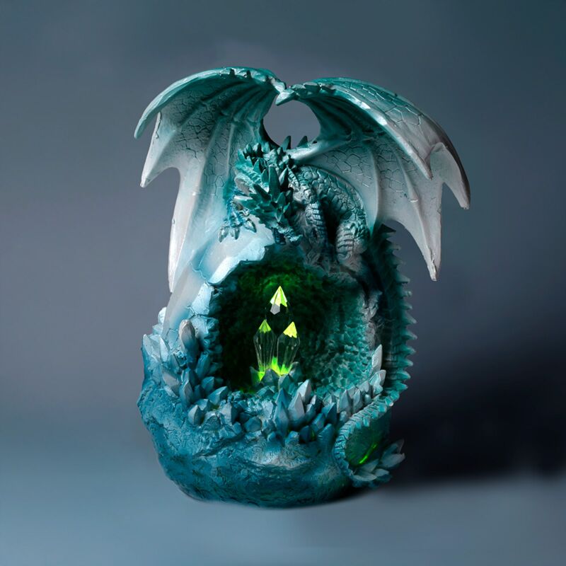 Dark legends led kristal ijsgrot draak