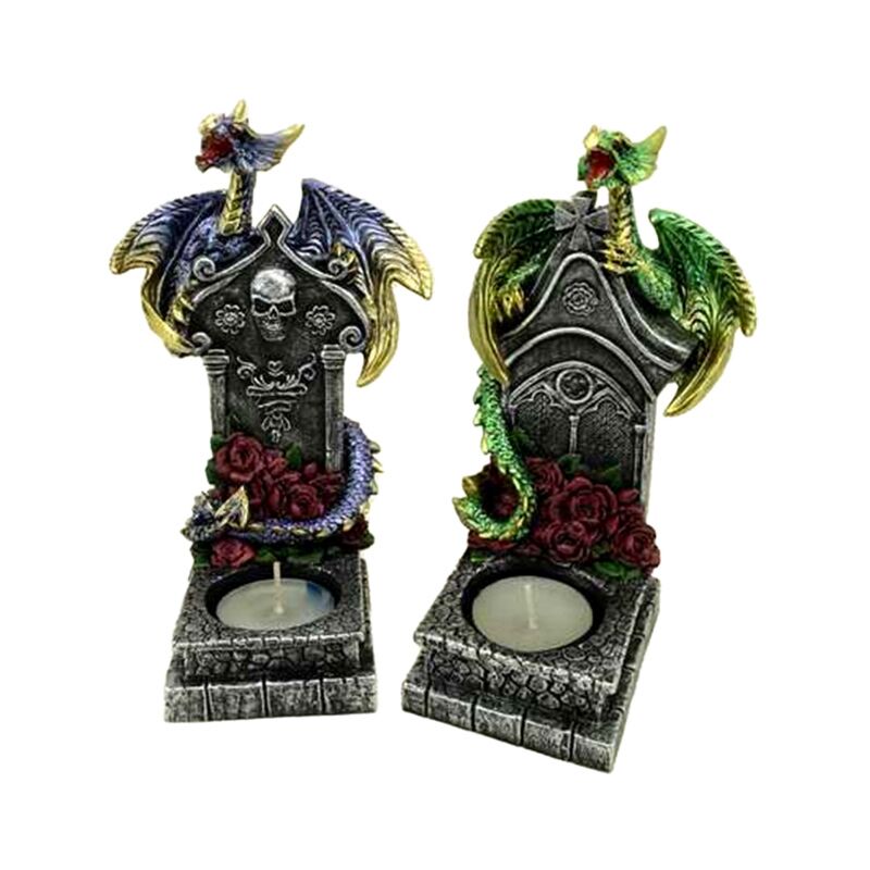 Dark legends wachter van de dood draak waxinelichthouder