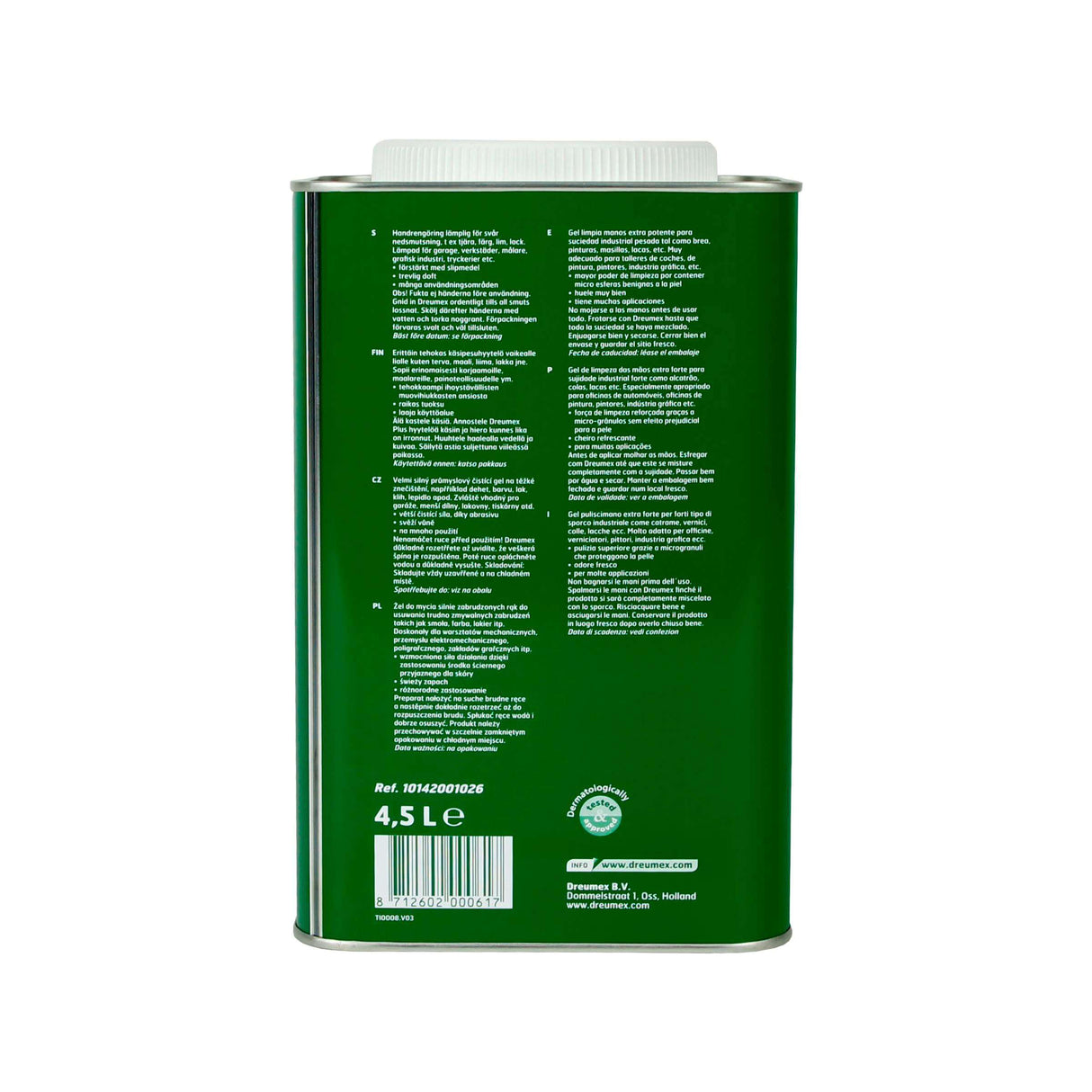 Zeep Dreumex blik geel 4.5ltr plus