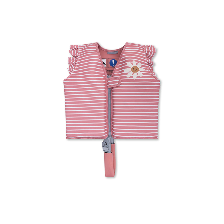 Daisy flower | rood wit gestreept zwemvest 1-2 jaar