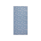 Daisy flower | blauwe microveze handdoek 135 x 65 cm