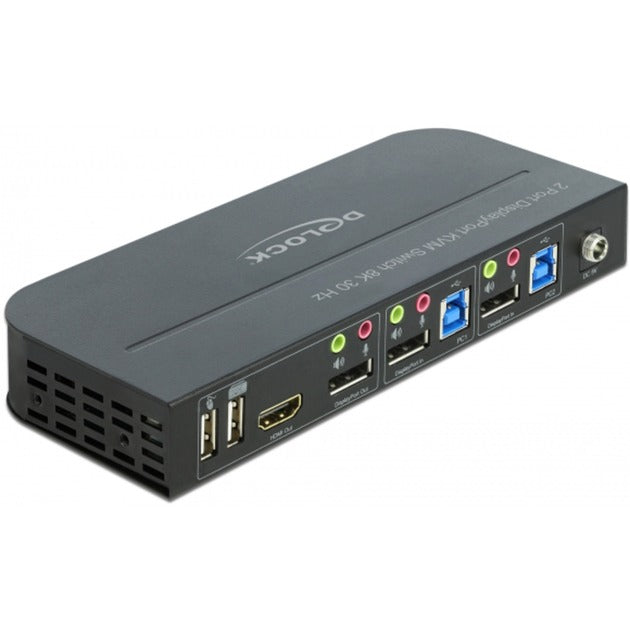 DeLOCK DisplayPort 1.4 KVM Switch 8K 30Hz met USB 3.0 en
