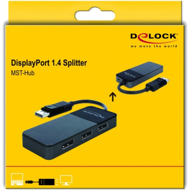 DeLOCK DisplayPort 1.4 in > 3x DisplayPort out