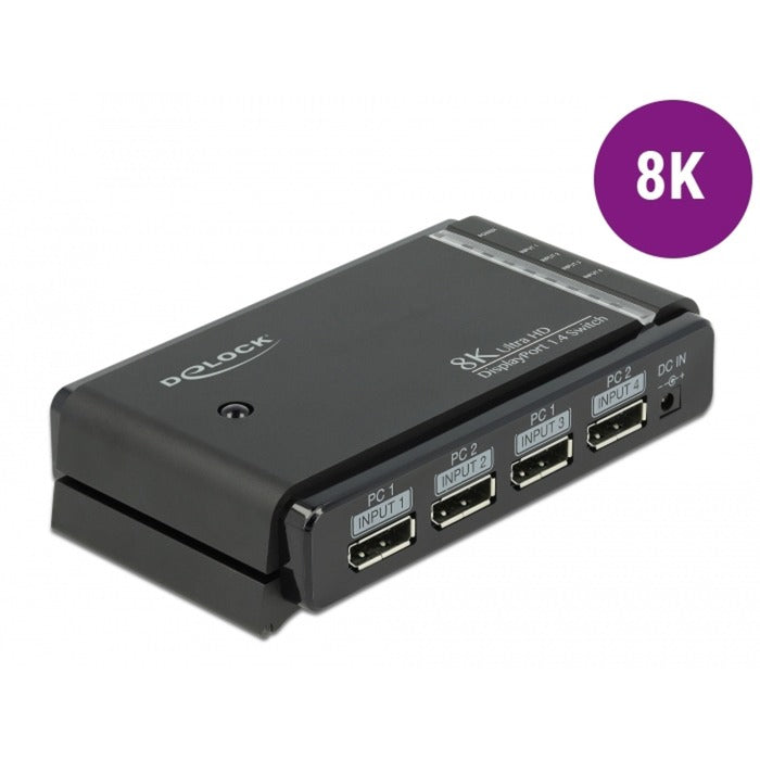 DeLOCK DisplayPort Switch 2x 2 Displayport in naar 1x 2 D
