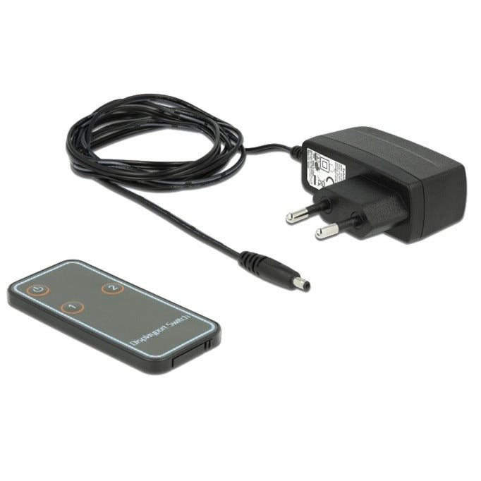 DeLOCK DisplayPort Switch 2x 2 Displayport in naar 1x 2 D