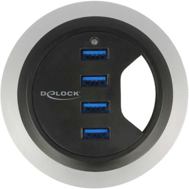 DeLOCK In-Desk Hub 4 Port USB 3.0