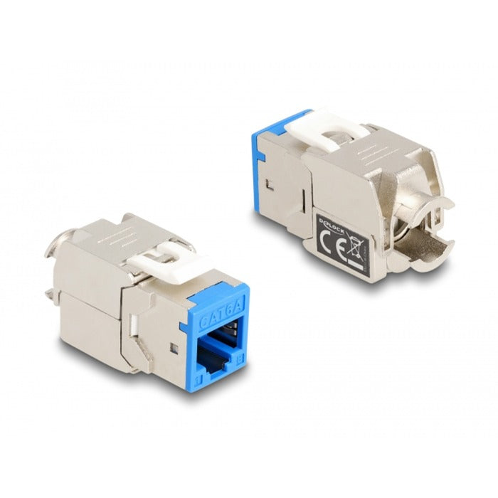 DeLOCK Keystone Module RJ45 Jack naar LSA Cat 6a toolfree