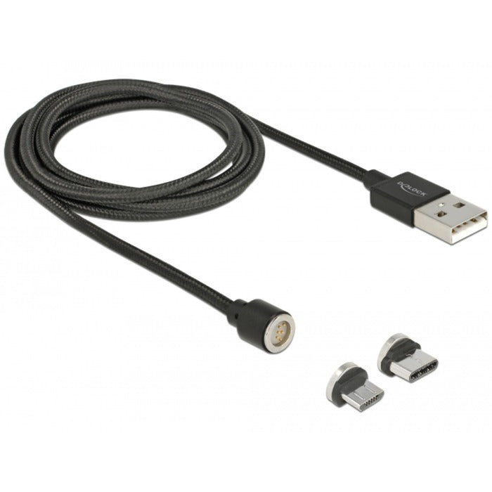 DeLOCK Magnetische USB dataen laadkabel set voor Micro