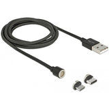 DeLOCK Magnetische USB dataen laadkabel set voor Micro