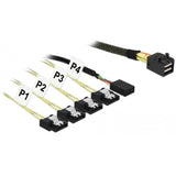 DeLOCK Mini SAS HD SFF-8643 > 4x SATA 7-Pin