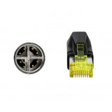DeLOCK Netwerk kabel M12 8 pin X-coded > RJ45 Hirose plug