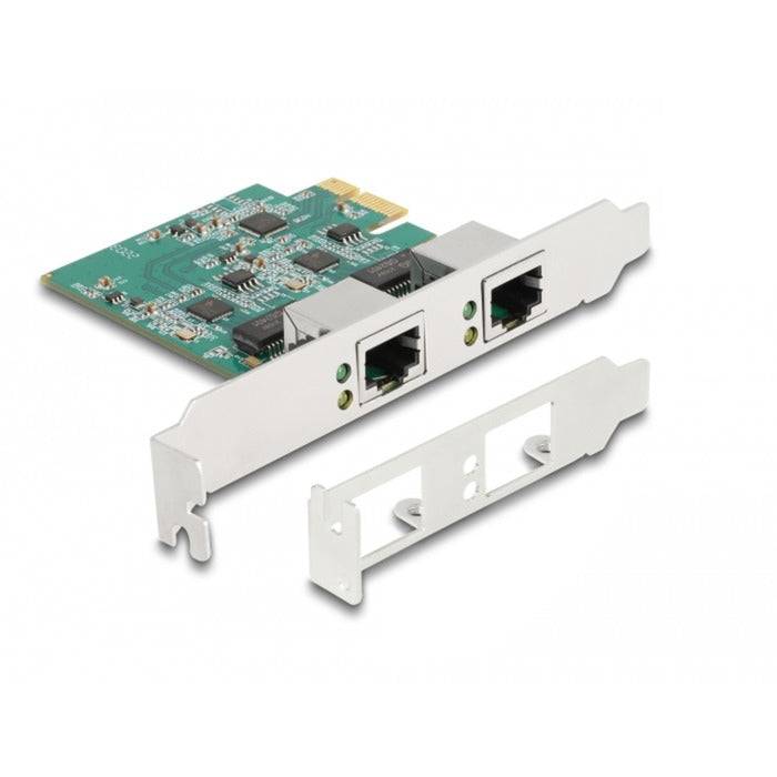 DeLOCK PCI Express x1 Card to 2 x RJ45 2.5 Gigabit LAN RT