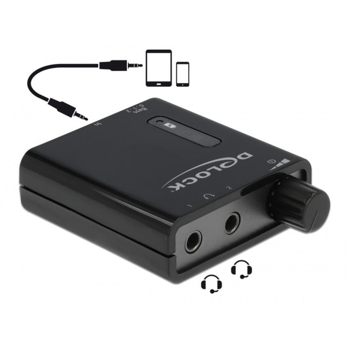 DeLOCK Portable Stereo Hoofdtelefoon versterker