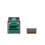 DeLOCK PoweredUSB kabel male 12 V > 2 x 4 pin male voor P