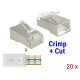 DeLOCK RJ45 Crimp+Cut Plug Cat.6 STP