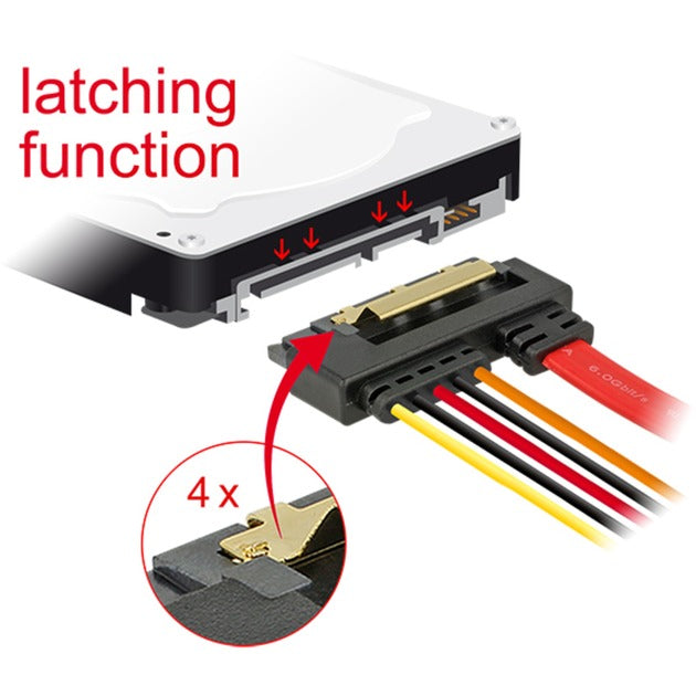 DeLOCK SATA 7-Pin + 15-Pin > SATA 22-Pin