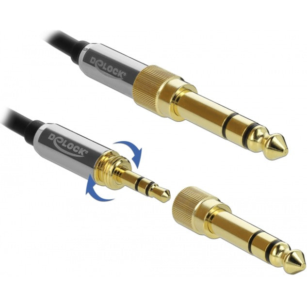 DeLOCK Stereo Jack 3,5 mm 3-Pin male > female
